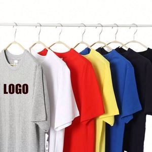 Design 300 Grams Cotton <b>T</b>-shirt Plain High Quality <b>T</b>-shirts 100% Cotton Custom Logo O Neck Tshirts for Men - Product Image 4