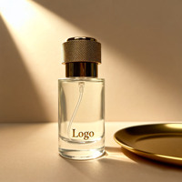 Botol Parfum Mini Kosong 20ml Ukuran Perjalanan Isi Ulang Botol Kaca dengan Tutup Sekrup Emas