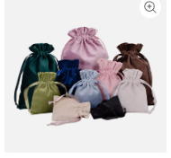Pochettes en satin à cordon coulissant pour extensions de cheveux, personnalisables, de luxe, pour bijoux, cosmétiques, maquillage, emballage cadeau, anti-poussière – Vente chaude - Product Image 6