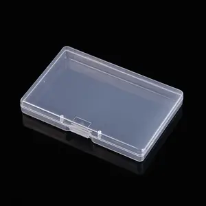 10.6*7.3*1.8Cm Doorzichtige Grote Rechthoekige Plastic Dozen Lege Opslagorganizer Containers Voor Monsteronderdelen Vistuig Klein Item