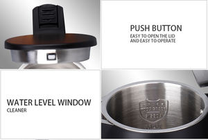 Hotelzimmer-Heißer Verkauf Neues Design Hospitality-Tablett mit schwarzem Doppelschicht-Wasserkocher - Product Image 6