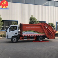 L'exportation 6000 litres Petit Camion à Ordures à Compression hydraulique compacteur à ordures à vendre