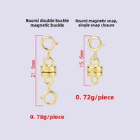 Fermoirs magnétiques en argent sterling 925 pour colliers, rallonges de bracelet en or et argent, fermoirs de bijoux