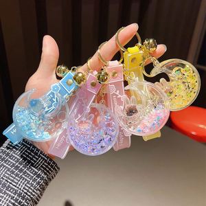 <b>Floating</b> Keychain Creative Cute Milk Tea Beverage Acrylic Liquid Keychain - Product Image 1