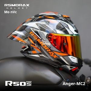 RSMORAX 男女兼用 R50Spro レーシングヘルメット「ブルームス」デザイン フルフェイス・オープンフェイス キッズ用 バイクヘルメット ABS素材 新品 - Product Image 1