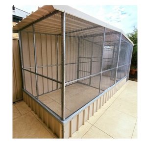 K9 Stalen Metalen Hondenkennels Behuizing Box Puppy Run Oefening Hek 2.3/3/4/5M Kattenkooi Konijn Kip Huisdier Kooi Groot Hondenhok