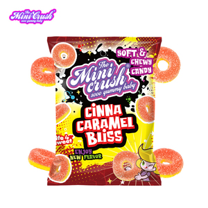 Mayorista Caramelo <span class=keywords><strong>Canela</strong></span> Embalaje Anillo de Melocotón Personalizado Sabores Caramelo de Goma Saludable - Product Image 1