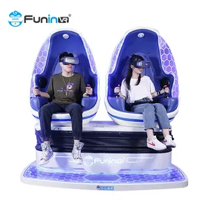 Amusement Park 9D Vr Cinema Simulator 9D Egg Vr 2 Seats Cinema