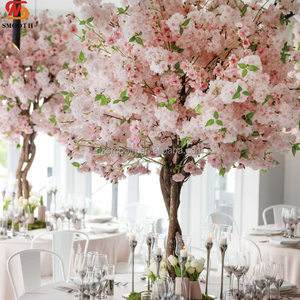 SMOOTH Nouveau Design Arbre Artificiel Vert de 1,20 m pour Centre de Table de Mariage, Arbre Vert à Fleurs Épanouies Personnalisé pour Décoration Florale d'Allée de Mariage - Product Image 5