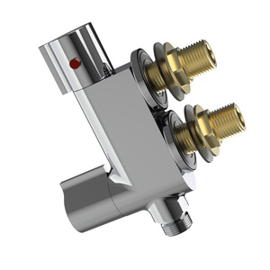 Modern <strong>Thermostatic</strong> <strong>Bath</strong> Shower Mixer <strong>Taps</strong> NBYT-65206 Bathroom <strong>Thermostatic</strong> Faucet Dual Handle Square Rain Spray Graphic Chrome - Product Image 5