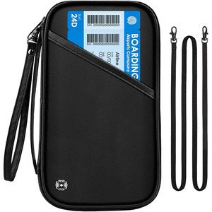 Multifunctional Fashion <strong>Passport</strong> <strong>Bag</strong> Ticket Holder Portable Abroad RFID Anti-Theft Waterproof Brush Certificate <strong>Storage</strong> - Product Image 6