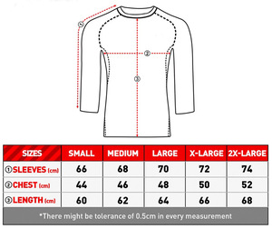 Protection anti-éruption de Compression à manches longues, couleur noire unie - Product Image 2