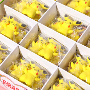 Einzeln Verpackte Schüler-Geschenke Kreative 3D Pikachu-förmige Lustige Radiergummis für die Grundschule Niedliche Cartoon-Radiergummis - Product Image 5