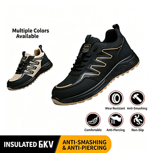 Chaussures <span class=keywords><strong>de</strong></span> protection pour hommes et femmes, anti-écrasement, anti-perforation, respirantes, isolantes électriques 6KV - Product Image 6