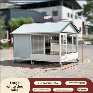 บ้านสุนัขสำหรับใช้งานกลางแจ้งและในร่มที่ทนทาน บ้านสัตว์เลี้ยงแสนสบายสำหรับสุนัขขนาดเล็ก กลาง และใหญ่ ที่พักพิงกันสภาพอากาศ - Product Image 4