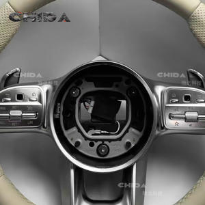 Volante Beige Personalizzato Adatto per <span class=keywords><strong>Mercedes</strong></span> W205, W211, GLE, CLA W176, W213, W222 (inclusi CLS e Classe G) - Product Image 4