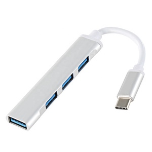 Wholesale Multi-port <strong>USB</strong> <strong>3</strong>.<strong>0</strong> <strong>Hub</strong> 4 Ports <strong>USB</strong> <strong>3</strong>.<strong>0</strong> Aluminum Alloy <strong>HUB</strong> <strong>USB</strong> C <strong>Hub</strong> Adapter for Computer Laptop - Product Image 2