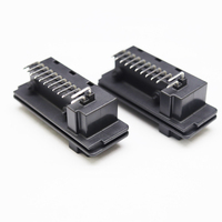 Échantillons gratuits connecteur automobile positions de pas de 2.54mm 10 + 2 broches 90 degrés avec aiguille plate de poteau de localisation K2008 pour carte Pcb