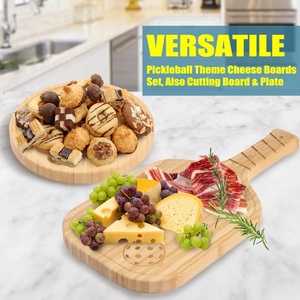 Planche à <span class=keywords><strong>Fromage</strong></span> en Bambou avec Poignée, <span class=keywords><strong>Plateau</strong></span> de Service pour les Clubs de Pickleball, 17x8,5 Pouces, 8.5 Pouces - Product Image 2