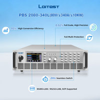 Alimentation CC bidirectionnelle 0-80V 340A 10KW 3U, programmable, à montage en rack, pour test de véhicules électriques/batteries, rendement de 95%