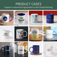 Tasse en céramique de chine fine à impression personnalisée, gravure laser au laser personnalisée, tasse à café en porcelaine avec logo promotionnel