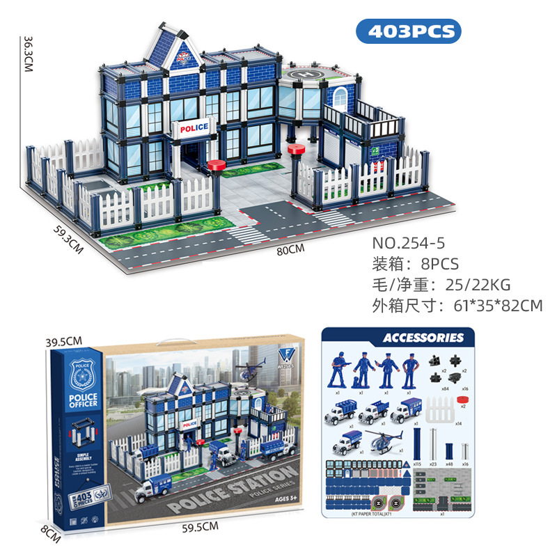 254-5 Police Assembly House Building Blocks