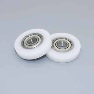 Roues plates en POM revêtues de roulements 698ZZ fournies par le fabricant, 8*30*6mm, roues de guidage pour rails de porte coulissante, rouleaux de porte et de fenêtre - Product Image 5