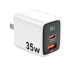 Cargador portátil personalizado con logo para accesorios de teléfono móvil, cargador GAN de 35W, 30W, 20W para Samsung, iPhone. - Product Image 1