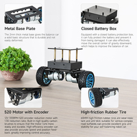Kit de châssis de voiture robot auto-équilibrant pour bricolage