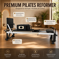 Reformer de Pilates Professionnel en Aluminium avec Design Ergonomique pour Studios de Pilates