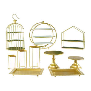 D-210โลหะยืนเค้กรอบยืนเค้กสแควร์ลูกอมแสดงจานคัพ<span class=keywords><strong>เค้ก</strong></span>ที่ให้บริการหองานแต่งงานงานเลี้ยงวันเกิด - Product Image 1