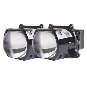 Auto Led Headlight Factory A10MAX Bi Led Projector Lens Headlight 45w 55w 6000k Automotive Led Headlamp Square Matrix Auto Bulbs - Product Image 1