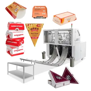 Mesin pembuat baki makanan cepat terurai otomatis mesin pembuat bentuk kotak Pizza