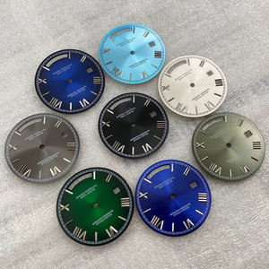Reloj de lujo con movimiento de acero inoxidable, caja recién modificada, esfera romana y piezas y accesorios metálicos. - Product Image 2