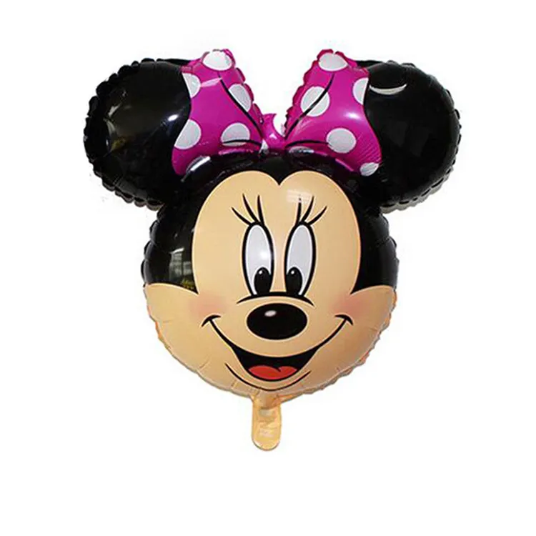 Kids Foil Balloon 24" Minnie Mouse Helium Foil globos mickey balloons Birthday Party Decorations Toys