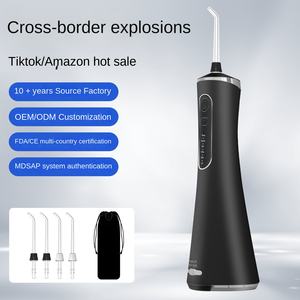 <span class=keywords><strong>Hydropulseur</strong></span> électrique compact en plastique rechargeable par USB avec nettoyage puissant pour un usage domestique économise l'espace de comptoir de salle de bain - Product Image 4