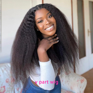 ISEE Tóc Giả Tóc Người Chất Lượng Cao Xoăn Yaki Kẹp Hình Mỏng Tự Nhiên Làm Bằng Máy Giá Rẻ Tóc Giả Ren Thẳng Chữ V - Product Image 1