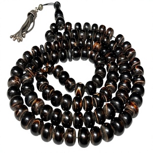 Chapelet de prière _ 2026 100% Corail noir véritable Tasbih Élégant chapelet de prière en corail noir antique et rare livré avec un coffret exclusif - Product Image 1