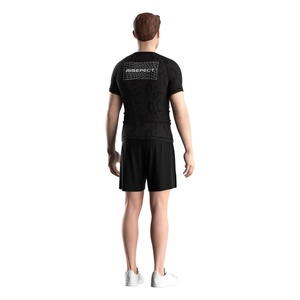 Ergonomic Cut <b>Compression</b> <b>Shirt</b> Rash Guard Four Way Elastic Fabric and UPF50+ Quick Dry Moisture Wicking for Competition Wear - Product Image 3