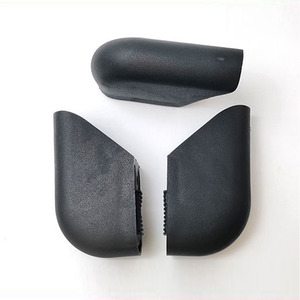 Shih Hung Plastics Semi Circular Foot Pads <b>Black</b> Plastic <b>Desk</b> <b>Chair</b> Feet Covers Anti Slip Furniture Accessories - Product Image 2