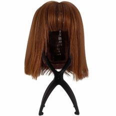 Support pour perruque en PVC pour fille, support pour perruque et cintre, présentoir pour tête de mannequin, outil de coiffure pour tête de perruque en plastique - Product Image 1
