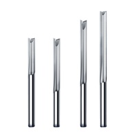 Router ODM Jinchuan China yang Dapat Disesuaikan, Mata Bor Alur Kayu Dua Mata Pisau 3.175mm untuk Pengukiran Komputer pada MDF