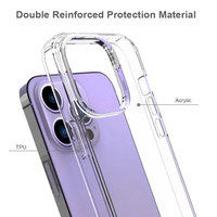 Étuis de protection durs en acrylique, résistant aux chocs, housse de téléphone en gros pour iPhone 13 14 Pro