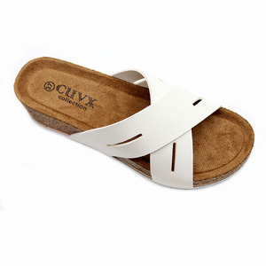 <b>Summer</b> New Design Fashionable Thick-soled Ladies <b>Slippers</b> Heightening Ladies Feet Cross-shaped Outdoor Heightening <b>slippers</b> - Product Image 3