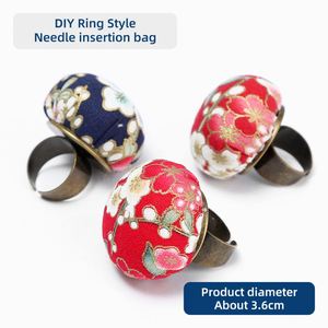 Vente en gros d'anneau de doigt réglable pour travaux d'aiguille Coussin à épingles pour broderie et tailleur pour travaux ménagers Outils de couture DIY - Product Image 5