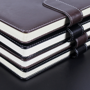 Customisable A5 Hardcover <strong>Notebook</strong> with PU Leather Linen Cover 100 Sheets Line Paper Magnetic Buckle Logo Low MOQ Sewing Binding - Product Image 3