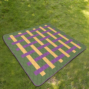 <span class=keywords><strong>Tapis</strong></span> de pique-nique ultrasonique épaissi, pliable, imperméable, pour le camping en plein air, la plage, avec support en aluminium - Product Image 5