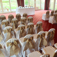 Nœuds de chaise jetables en lin pour mariage avec sangles à nœuds pour banquets et usage domestique