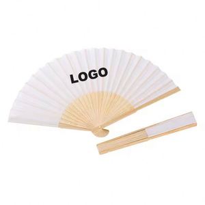พัดไม้พับลายสเปนพิมพ์โลโก้ตามสั่งสำหรับเด็ก - Product Image 1