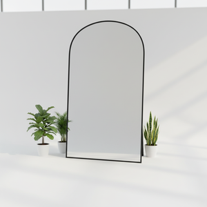 Large Long Wall <strong>Mirror</strong> <strong>Leaner</strong> <strong>Full</strong> <strong>Length</strong> Floor Bedroom Furniture Hanging Black Metal Frame <strong>Mirror</strong> - Product Image 4